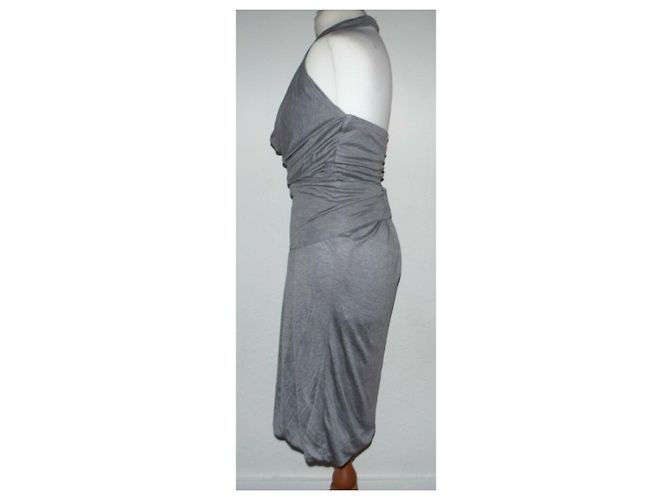 Max Mara Neckholder Kleid Grau Viscose - Ansicht 4