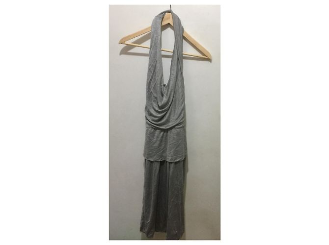 Max Mara Neckholder Kleid Grau Viscose - Ansicht 8