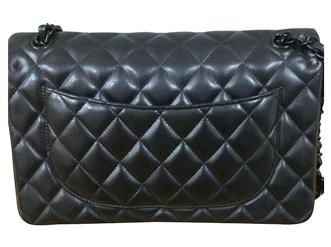 Timeless Chanel Jumbo so Black bag classica con patta Nero - vista 2