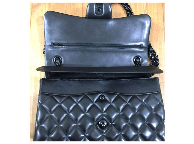 Timeless Chanel Jumbo so Black bag classica con patta Nero - vista 3