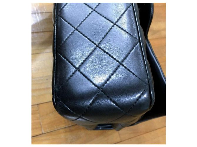 Timeless Chanel Jumbo so Black bag classica con patta Nero - vista 4