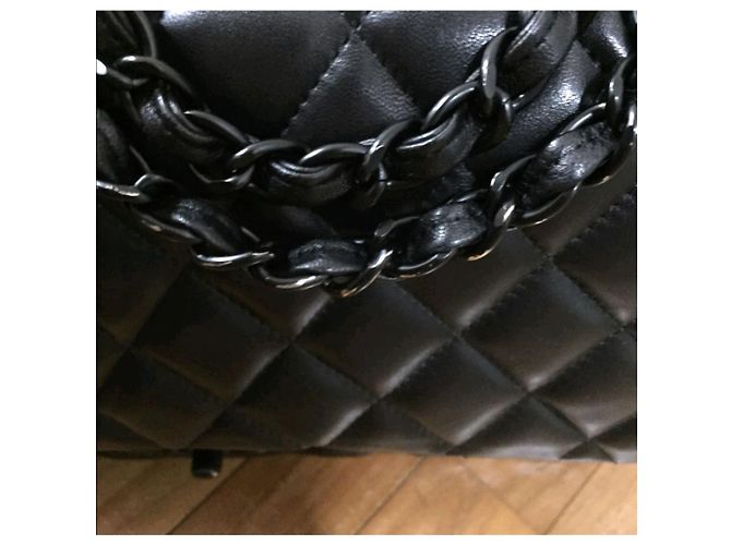 Timeless Chanel Jumbo so Black bag classica con patta Nero - vista 6