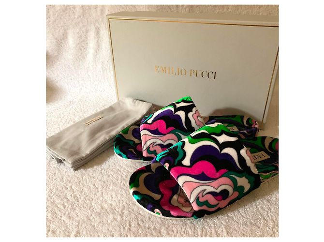 Emilio Pucci Scivoli in velluto stampati - vista 10