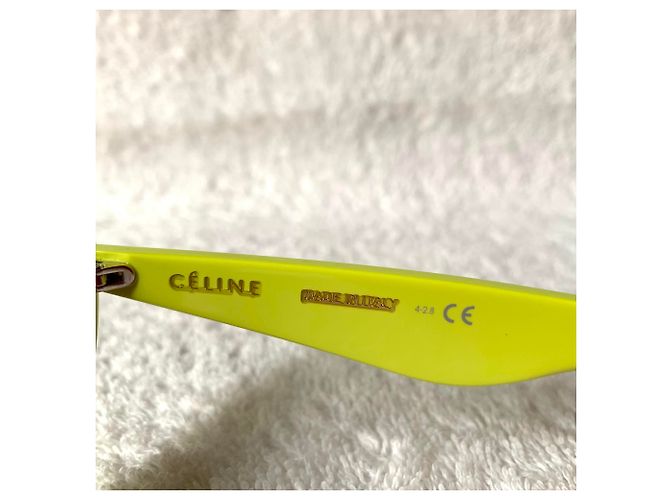 Céline Gafas de sol de ojo de gato amarillas ácidas - vista 5