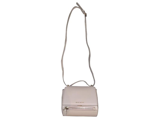Borsa a mano Givenchy Pandora Box in pelle beige - vista 2