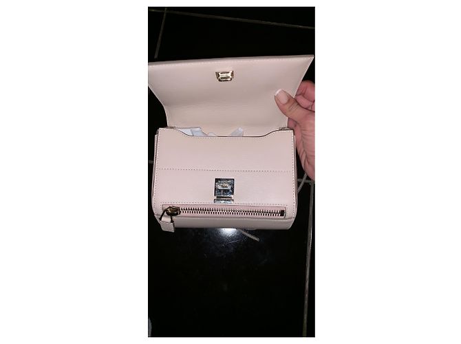 Borsa a mano Givenchy Pandora Box in pelle beige - vista 3