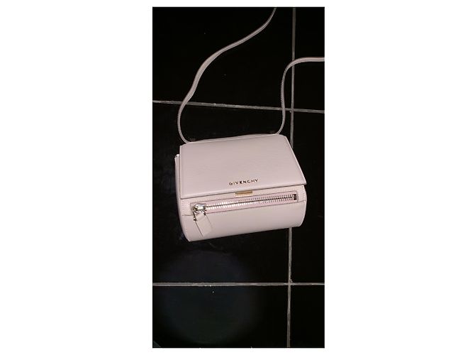 Borsa a mano Givenchy Pandora Box in pelle beige - vista 5
