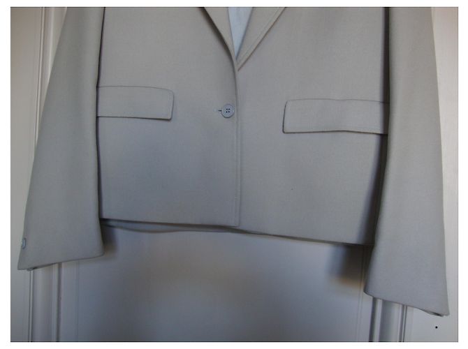 inconnue Spencer Wolljacke grau - Ansicht 4