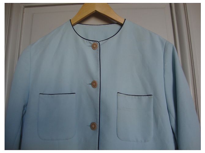 inconnue Sommerblazer hellblau Polyester Größe 42 - Ansicht 3