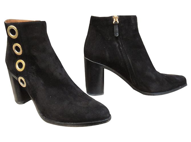 Botas de ante Chloé 38 1/2 Negro - vista 2