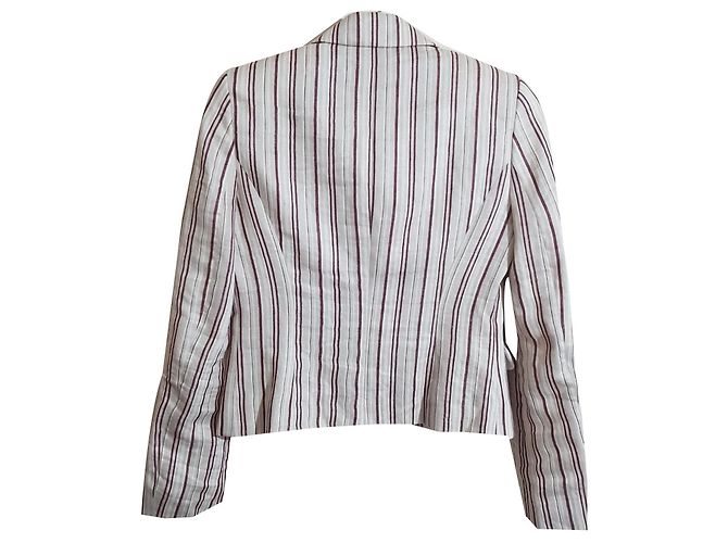 Blazer Hugo Boss de lino a rayas Multicolor - vista 2