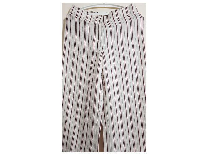 Pantalones de lino a rayas Hugo Boss Multicolor - vista 2