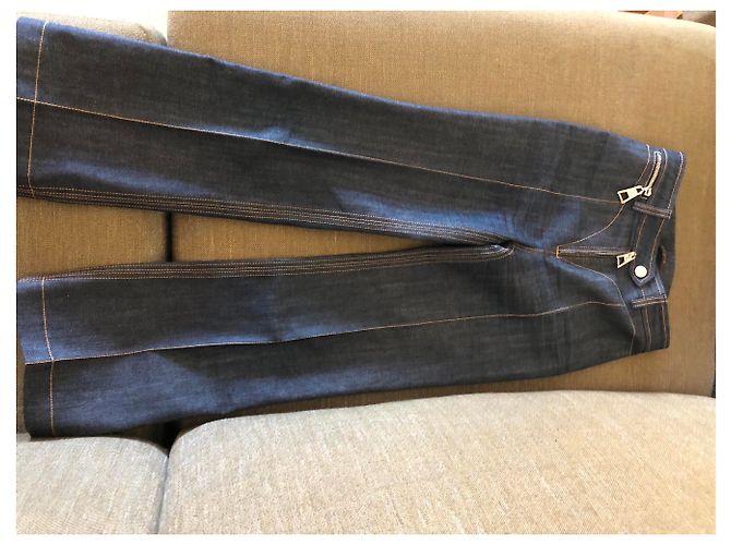 Louis Vuitton Jeans de talle alto,  2016 Azul - vista 3