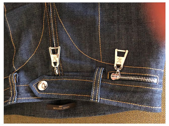 Louis Vuitton Jeans de talle alto,  2016 Azul - vista 4