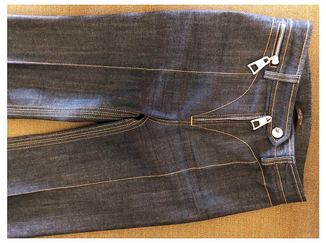 Louis Vuitton Jeans de talle alto,  2016 Azul - vista 8