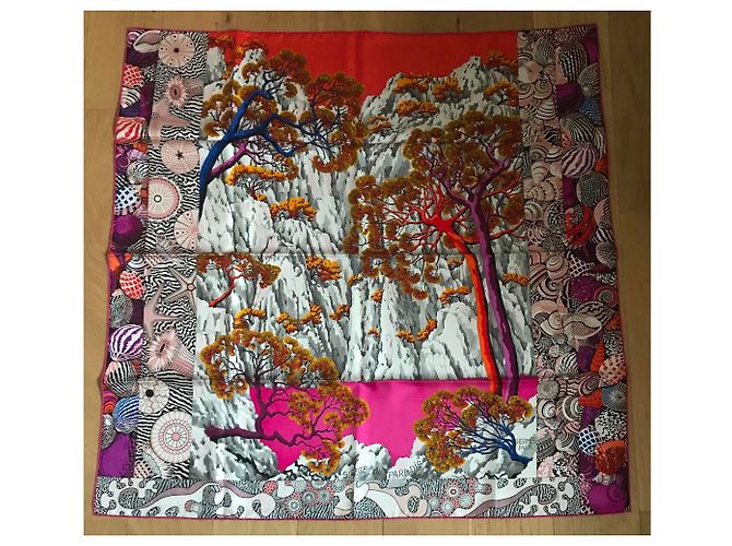 Hermès Sciarpa 90 Hermes Siesta in Paradise Multicolore - vista 2