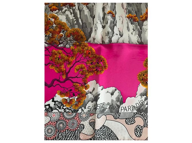 Hermès Sciarpa 90 Hermes Siesta in Paradise Multicolore - vista 4