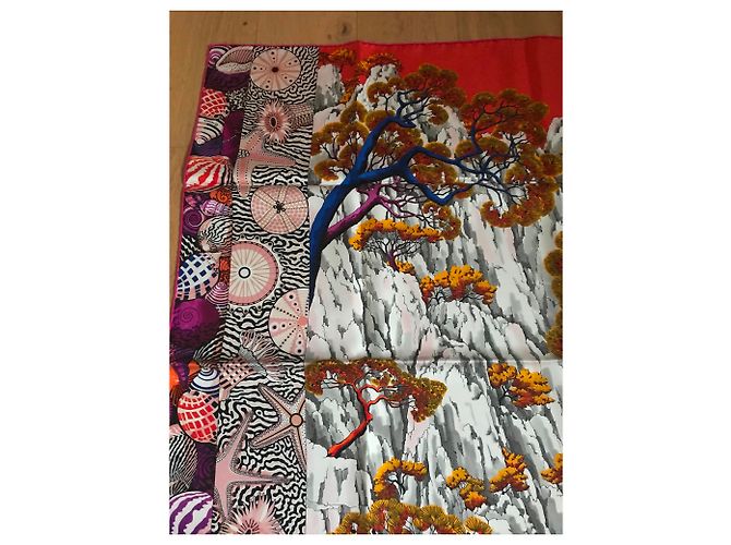 Hermès Sciarpa 90 Hermes Siesta in Paradise Multicolore - vista 5