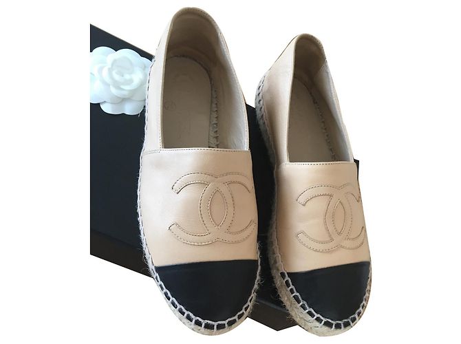 Chanel Espadrilles Black Beige - view 2