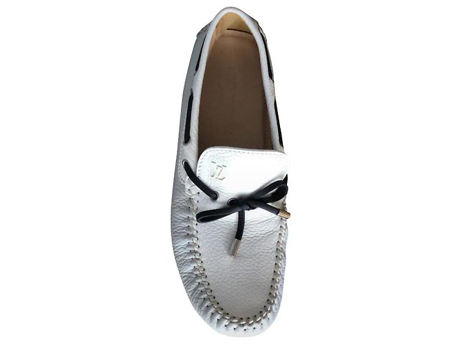 Louis Vuitton Mocassini Slip on Bianco - vista 2