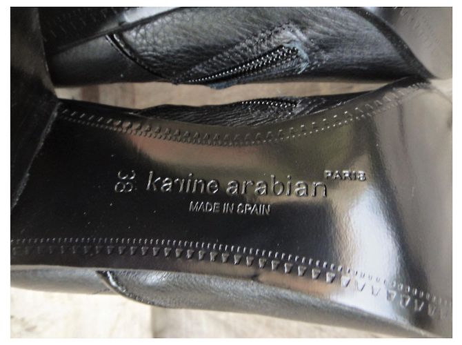 Botines Karine Arabian modelo Eddie perfecto estado (38) Negro - vista 9