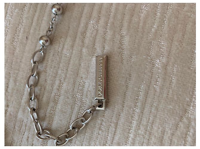 Collier Vintage Dolce Vita En Métal Argenté - Occasion En Superbe état, Style Rétro