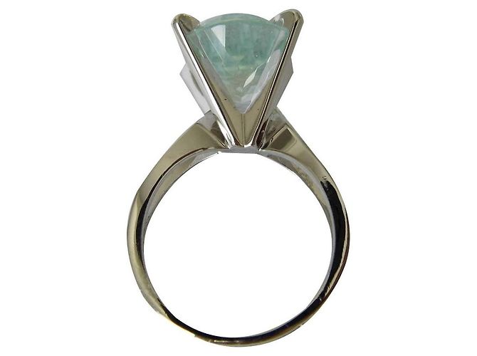 Autre Marque bague or 18k  aigue marine - vue 2
