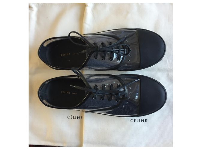 Sneakers Céline in pelle nera Nero - vista 3
