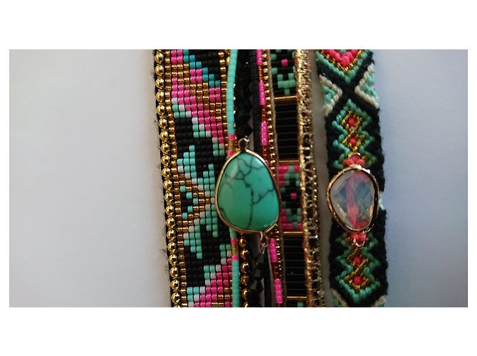 Hipanema HFFANEMA CUFF Negro Rosa Azul - vista 2