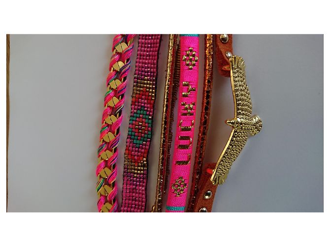 Hipanema HFFANEMA CUFF Rosa Dorado - vista 3