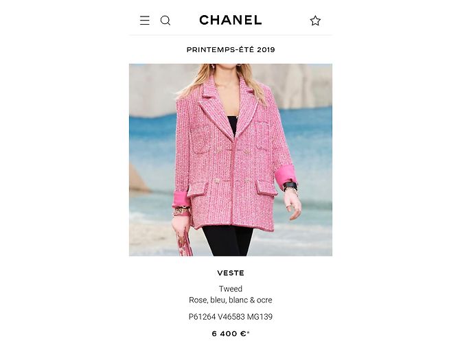 Cambon Chanel 2019 Primavera verano Rosa Blanco roto Azul claro - vista 2