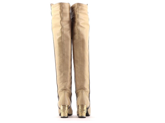 Chanel Stiefel Beige - Ansicht 3