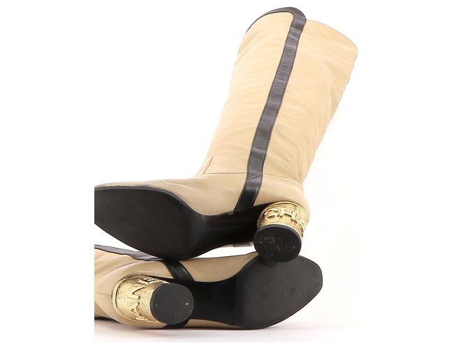 Chanel Stiefel Beige - Ansicht 4