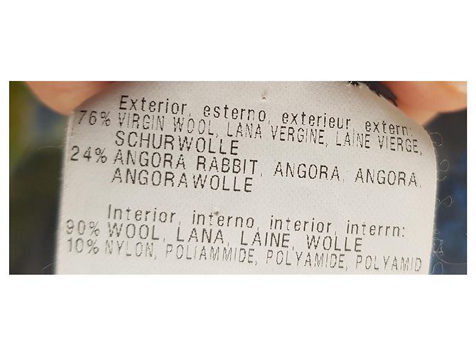 Abrigo de lana azul Missoni - vista 3