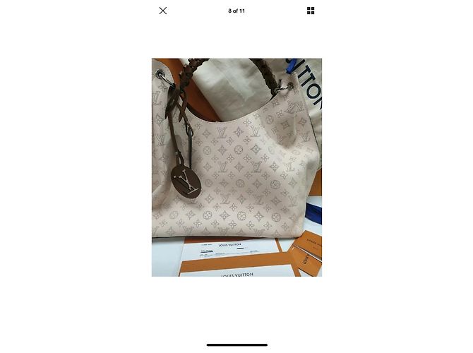 Beverly Louis Vuitton Carmel Hobo Beige - vista 8