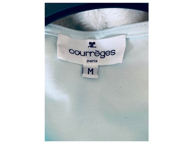 Completo Gonna Courreges Blu Cotone - vista 3