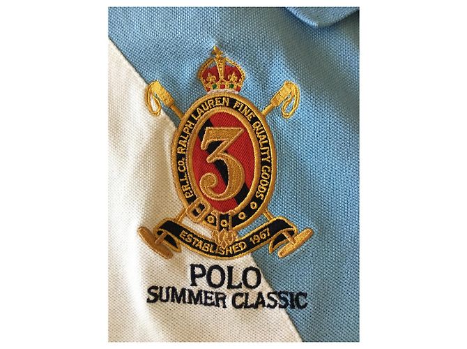 Polo Ralph Lauren Custom Fit Polo in cotone azzurro - vista 2