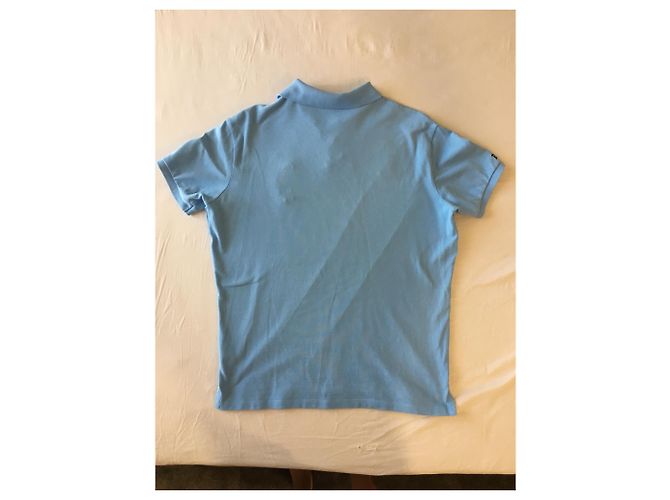Polo Ralph Lauren Custom Fit Polo in cotone azzurro - vista 5