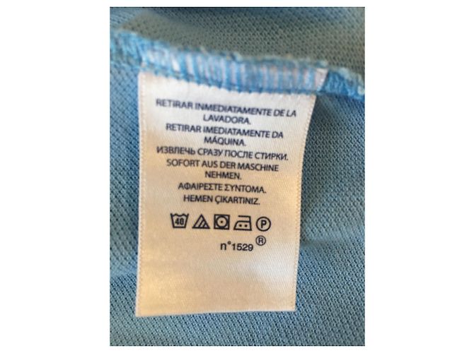 Polo Ralph Lauren Custom Fit Polo in cotone azzurro - vista 6