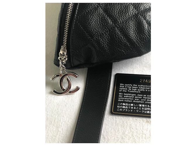 Wallet On Chain Chanel Cangurera Negro - vista 2