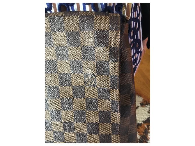 Borsa a tracolla Louis Vuitton Musette Monogramma Marrone Scuro - vista 4