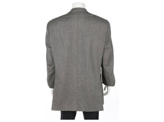 Giacca Ralph Lauren in lana beige e grigia Grigio - vista 2