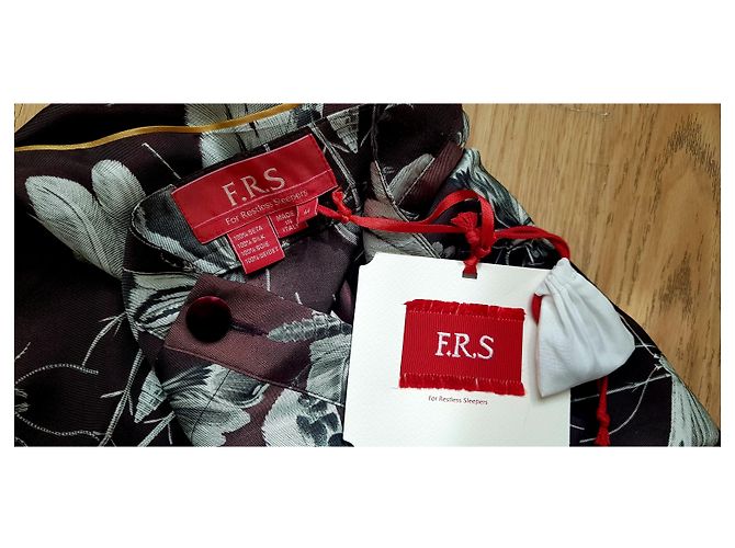 Autre Marque Pantalones de seda marrón FRL Castaño - vista 4