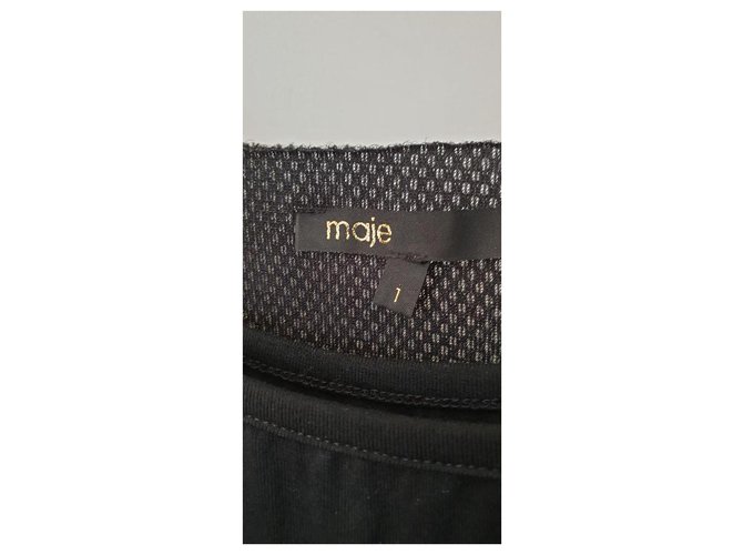 Maje Kleid Model Diva Schwarz - Ansicht 4