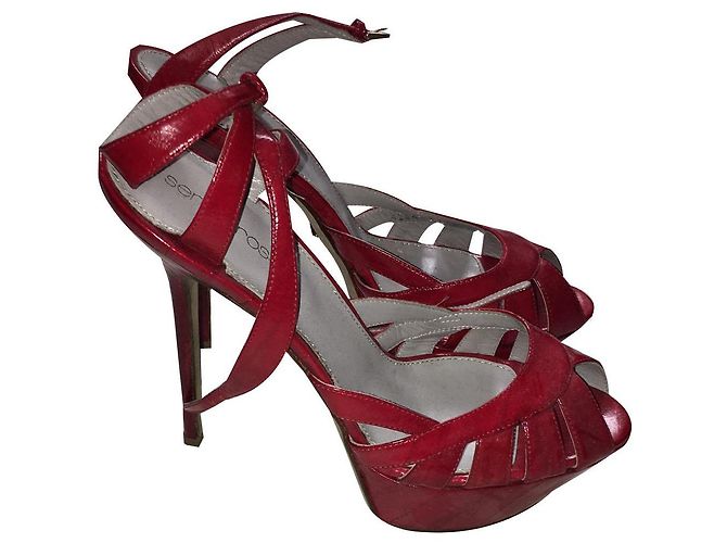Sandali Sergio Rossi in pelle rossa Rosso - vista 2