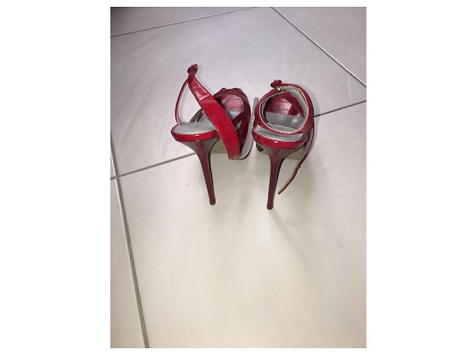 Sandali Sergio Rossi in pelle rossa Rosso - vista 4