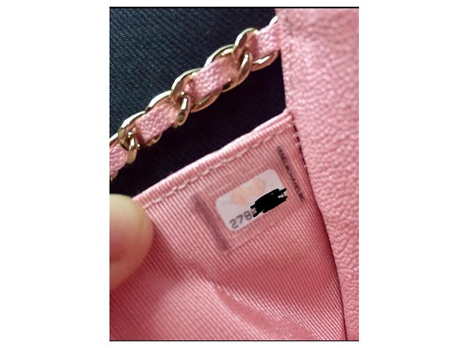 Wallet On Chain Chanel Handtaschen Pink - Ansicht 5