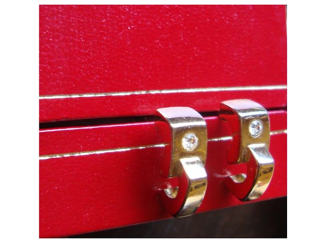 inconnue Goldene Metallohrstecker mit Kunstdiamanten - Ansicht 3