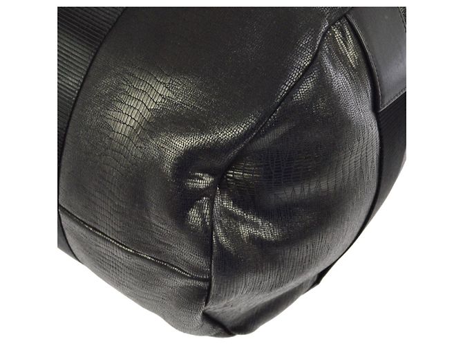Borsa CHANEL SPORT Modo chic Rettile Senza Tempo Nero - vista 4