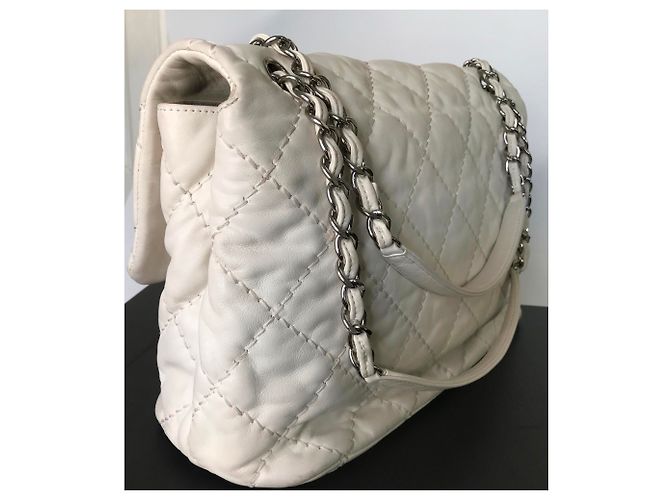 Timeless Maxi borsa senza tempo con scatola Chanel Beige Crema - vista 12